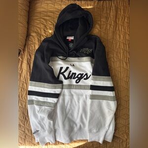 Mitchell & Ness Los Angeles Kings NHL Hoodie Mens XL Black White Colorblock